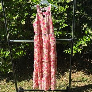 Floral Pink Kids Dress